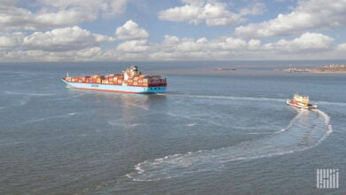 a photo of a Maersk ship