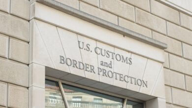 U.S. Customs and Border Protection HQ entrance.