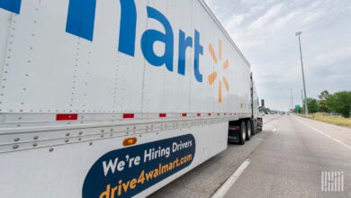 Walmart Truck on the highway