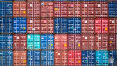 a photo of containerized imports