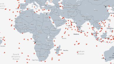 map of product tankers