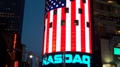 a photo of NASDAQ; shipping stocks face controversy