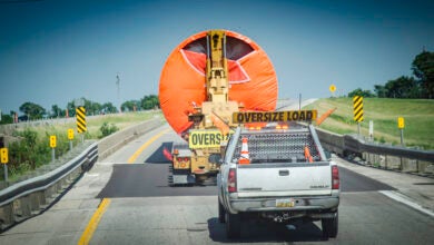 oversize load on highway