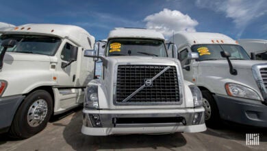 Trucks at dealership