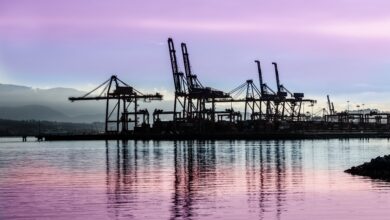 a photo of the port of Vancouver