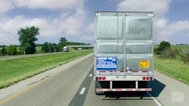 truck on the road