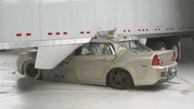 Underride crash test