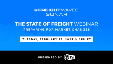 FreightWaves State of Freight Webinar on February 28th