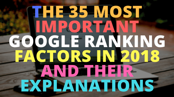 google ranking factor