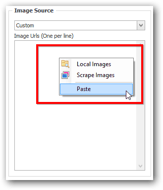 image menu